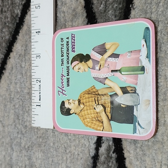 6 RETRO HUMOROUS DRINK COASTERS SET FUNNY - Picture 10 of 15